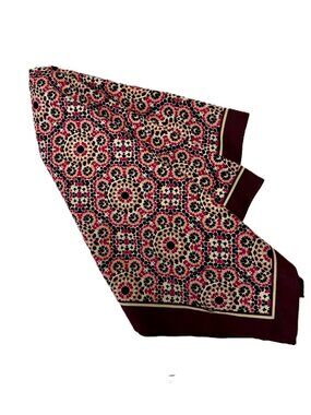 J. Crew Pink Medallion Square Scarf Bandana